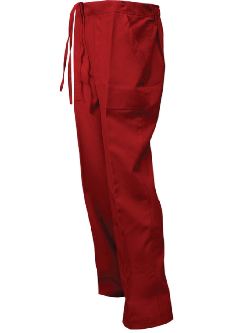 Scrubs Medical Uniform Unisex Top and Pants Maroon Color