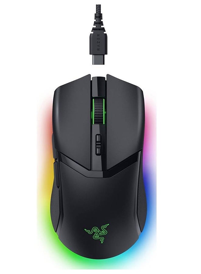 Razer Cobra Pro Wireless Gaming Mouse: 10 Customizable Controls - 11-Zone Chroma RGB Lighting - 30K Optical Sensor - Gen-3 Optical Switches - Bluetooth and & USB Type C - Up to 170 Hr Battery - Black