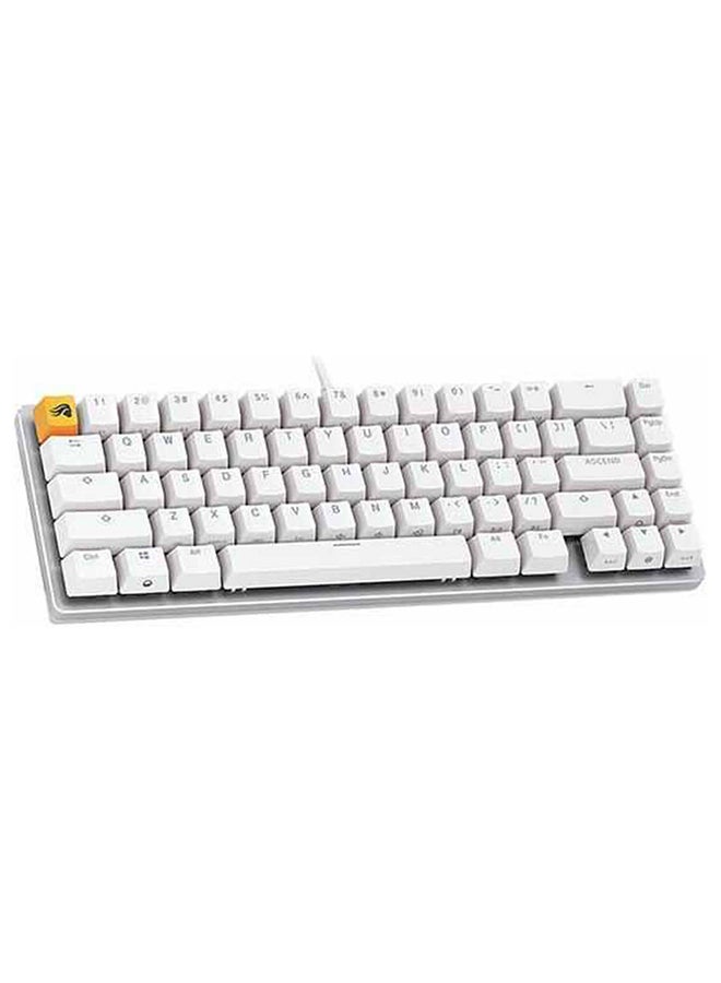 GMMK 2 Pre-Built Modular Mechanical Keyboard, ABS Doubleshot Keycaps, 65% Layout, 67 Keys, Fox Linear Switch, USB-C Interface, 5-Pin Hotswap Support, White | GLO-GMMK2-65-FOX-W