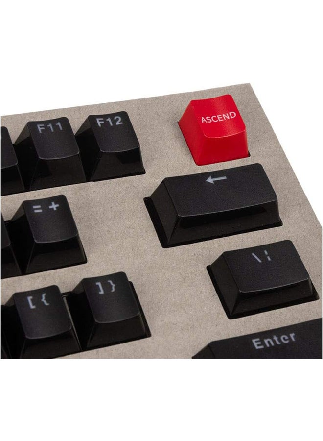 104-Key ABS Doubleshot Mechanical Keyboard Keycaps (Black)