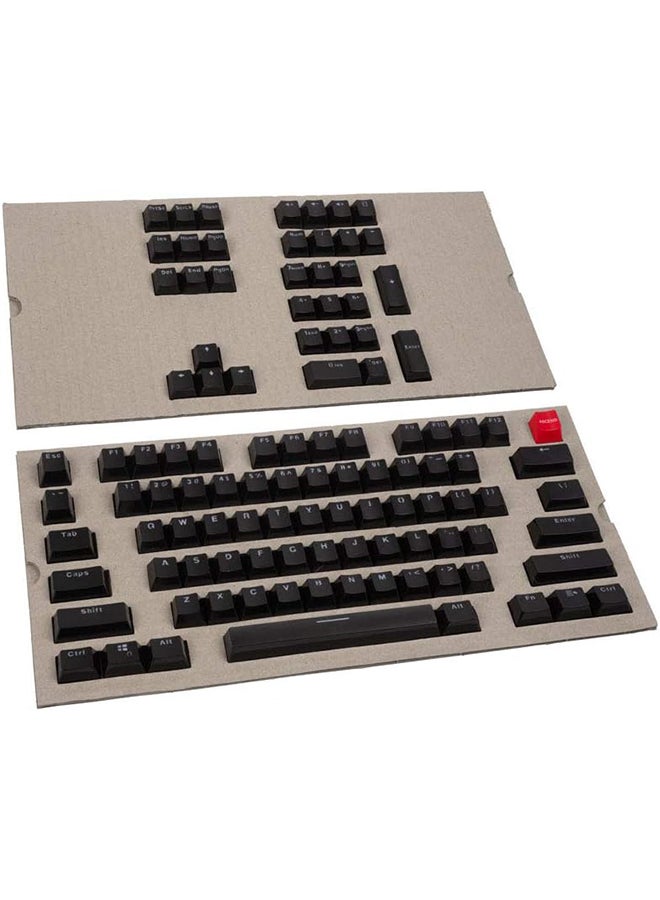 104-Key ABS Doubleshot Mechanical Keyboard Keycaps (Black)