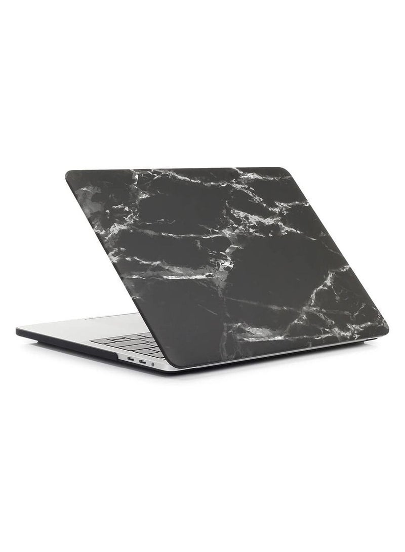 Hard Shell Protective Case Cover Compatible with MacBook Pro 16-Inch Model: A2141 (MVVJ2xx/A, MVVK2xx/A, MVVL2xx/A, MVVM2xx/A) Retina Display with Touch Bar Touch ID, Black Marble