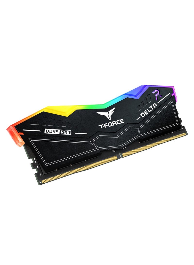 TEAMGROUP T-Force Delta RGB DDR5 Ram 32GB (2x16GB) 6000MHz PC5-48000 CL38 Desktop Memory | Black