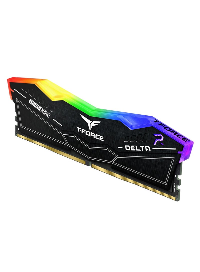 TEAMGROUP T-Force Delta RGB DDR5 Ram 32GB (2x16GB) 6000MHz PC5-48000 CL38 Desktop Memory | Black