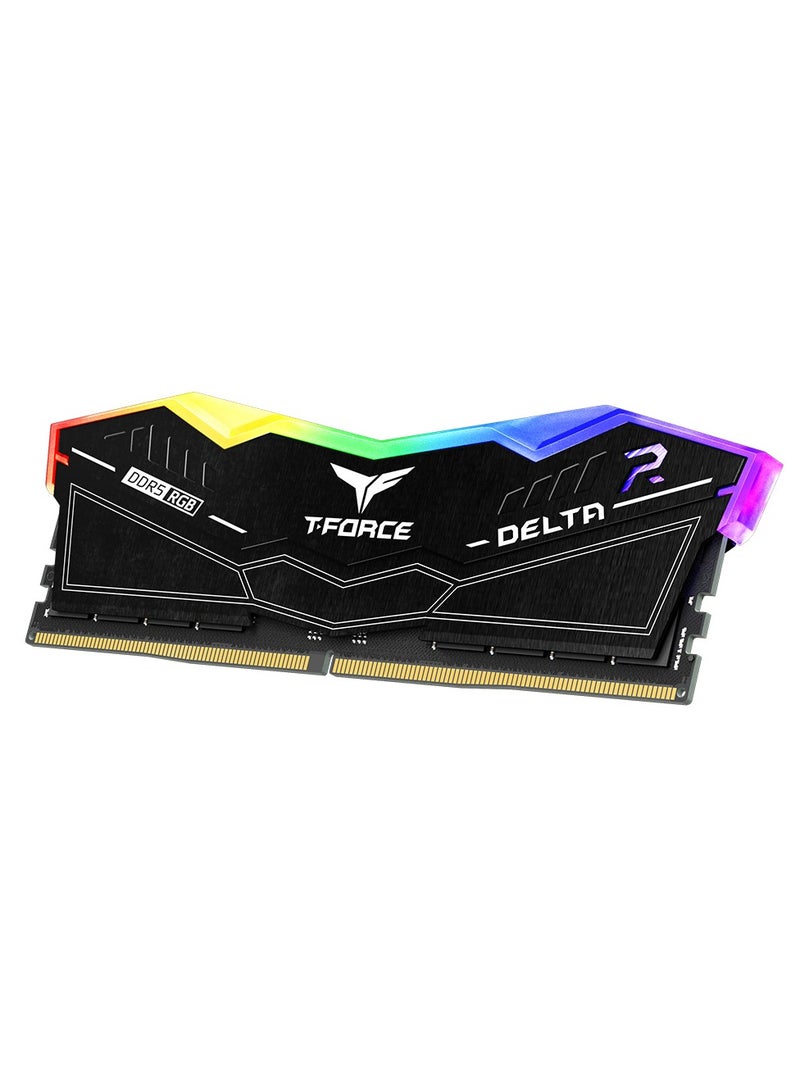 TEAMGROUP T-Force Delta RGB DDR5 Ram 32GB (2x16GB) 6000MHz PC5-48000 CL38 Desktop Memory | Black