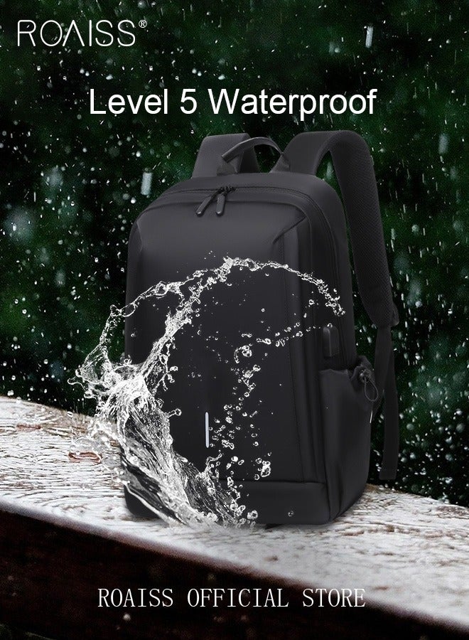 Large Capacity Outdoor Travel Laptop Backpack for Men Casual Double Shoulder Backpack New Fashion Men's Multifunctional Waterproof Daypack Large Capacity Outdoor Travel Laptop