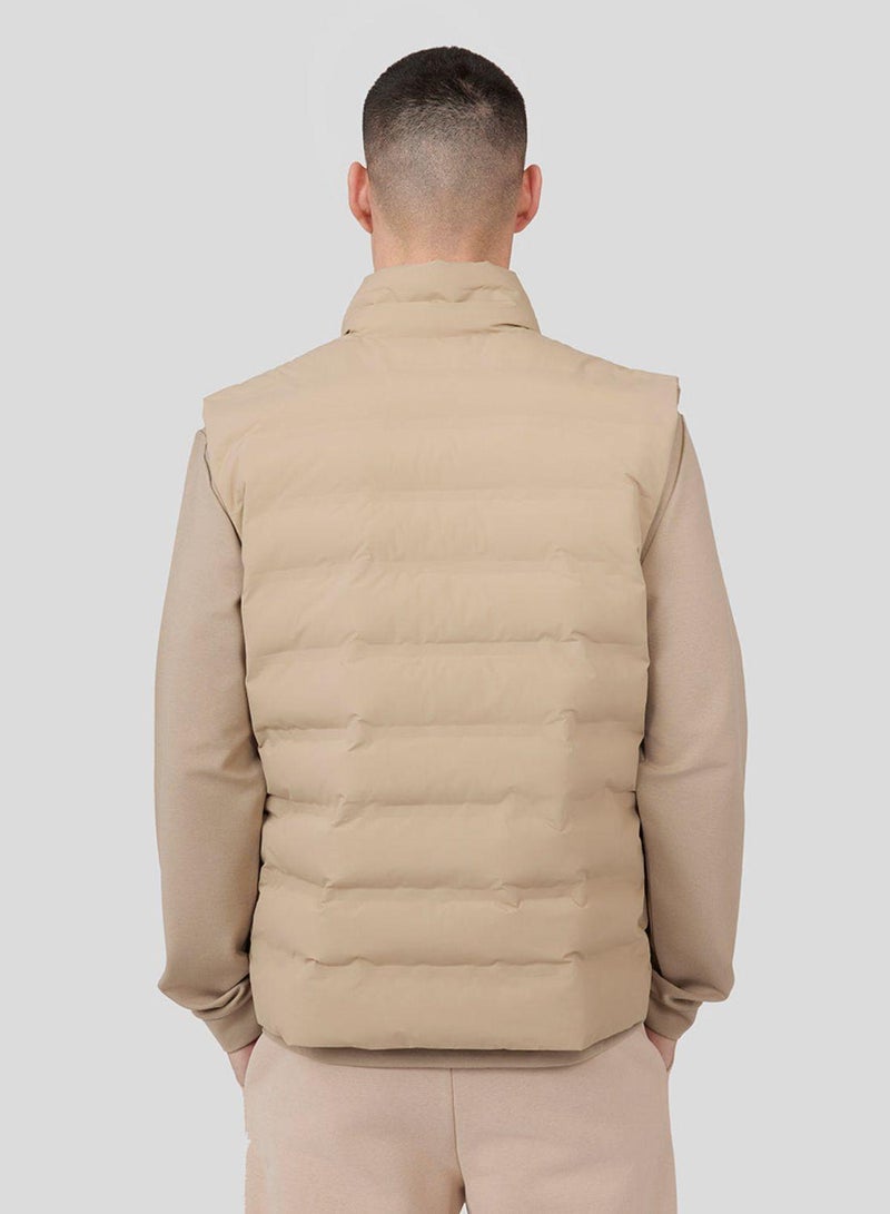 Metropolis Padded Gilet -Biscuit