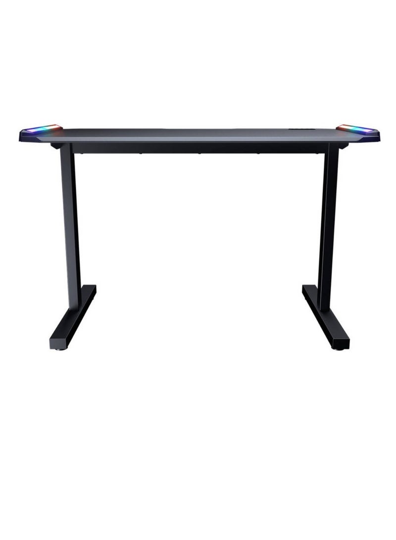 Deimus 120 Gaming Desk, Convenient USB Extended Connection, Convenient USB Extended Connection, Durable & Sturdy Desktop, Spacious Area for Perfect Gaming & Work, Black | 3M1202WB.0002