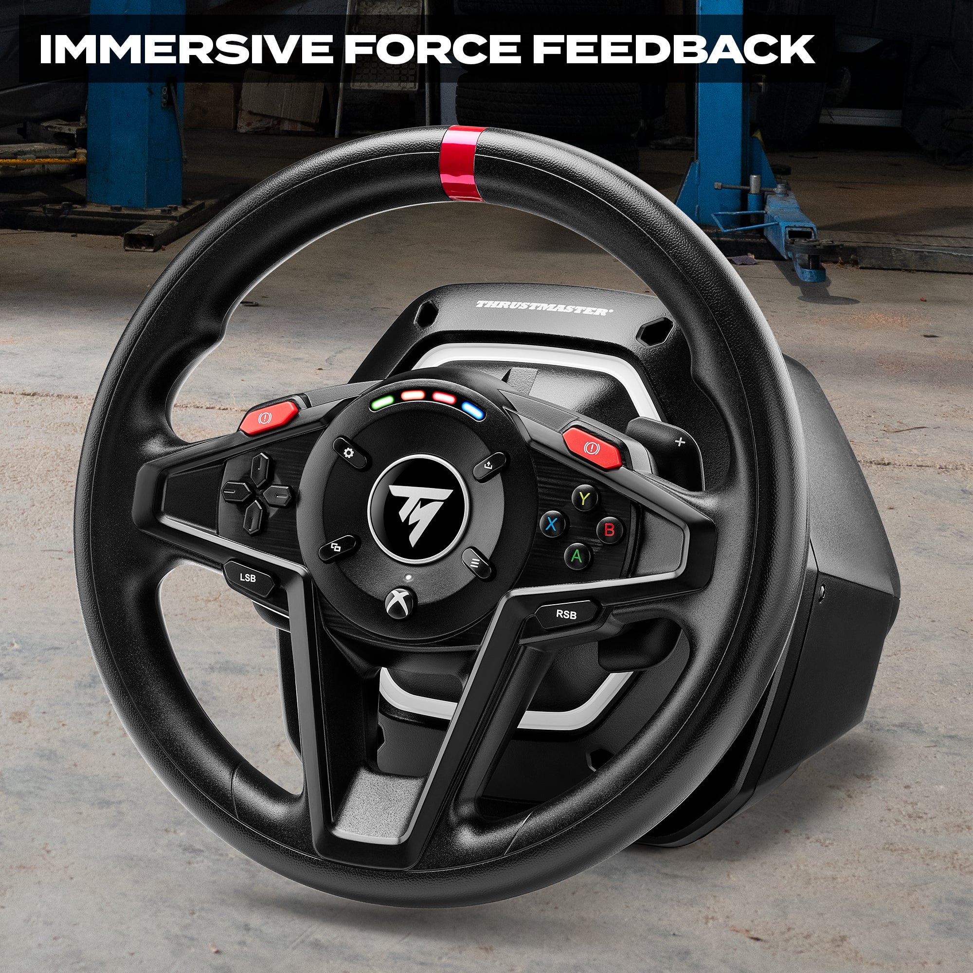 Thrustmaster T128 Force Feedback Racing Wheel with Magnetic Pedals, Xbox Series X|S, Xbox One, PC