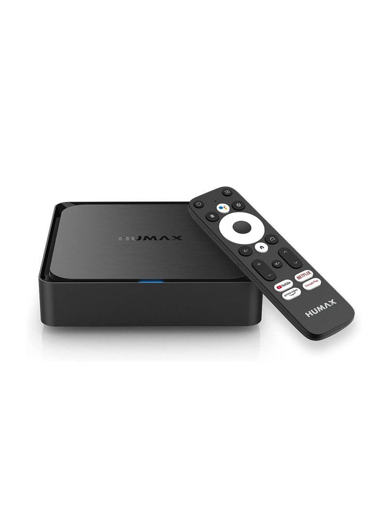 HUMAX Android TV Box A1 Android 11 4K Ultra HD Resolution with 8GB Flash 2GB RAM Dolby Audio Wifi 5 Bluetooth 5 AV1 Supported, Tv Streaming Netflix PrimeVideo Youtube Google Play