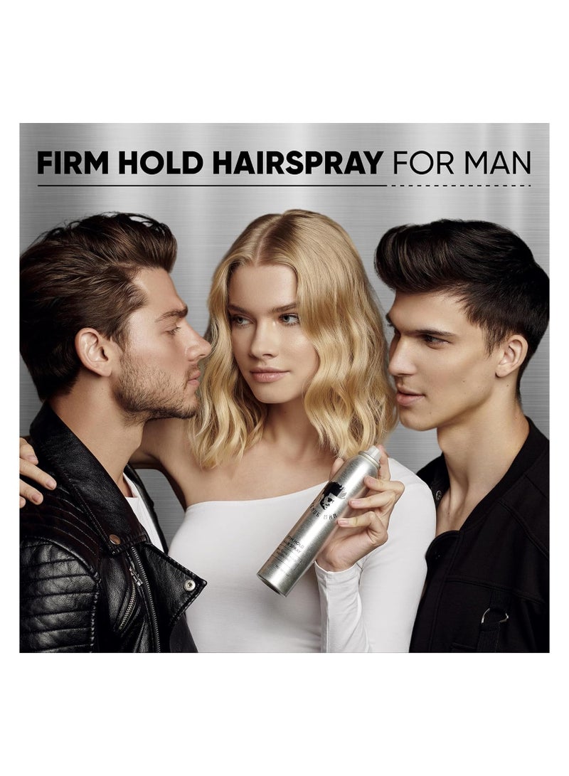 Avenue Man Firm Hold Hairspray (9.0 oz) - Styling Hair Products For Men - Strong Hold Hair Spray with Herbal Extracts - Paraben-Free