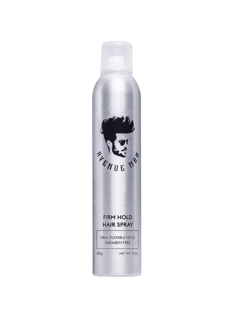 Avenue Man Firm Hold Hairspray (9.0 oz) - Styling Hair Products For Men - Strong Hold Hair Spray with Herbal Extracts - Paraben-Free