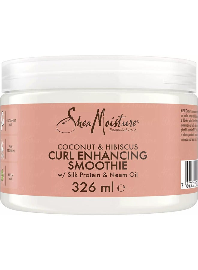 Coconut & Hibiscus Curl Enhancing Smoothie Silk Protein and Neem Oil 340grams