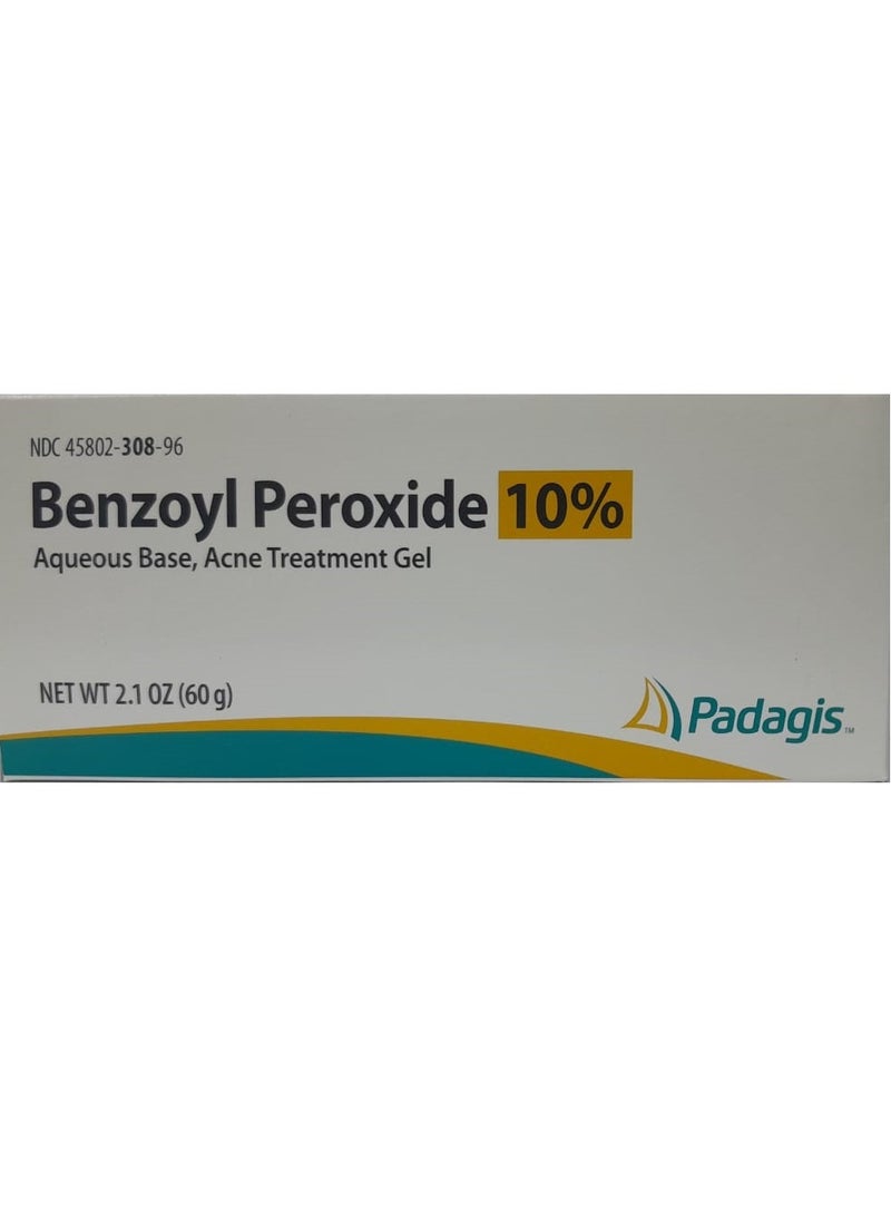 10% Benzoyl Peroxide Acne Treatment Gel 2.1 oz, 60g