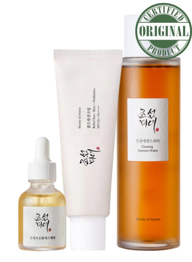 Revitalize And Radiate Trio Ginseng Essence Water Glow Serum Sunscreen Rice Probiotics SPF50+ PA++++ 230ml