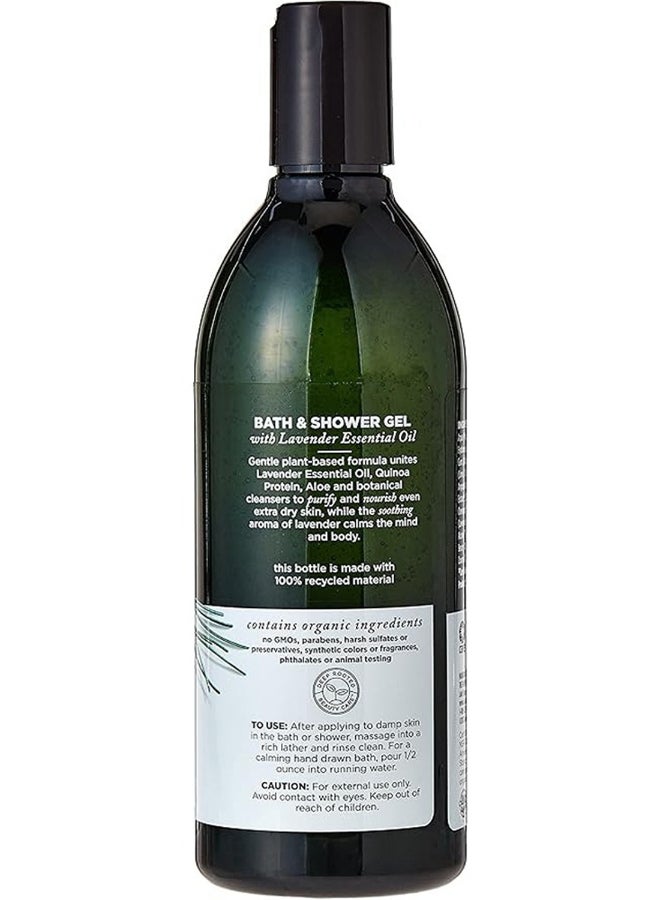 Avalon Organics Lavender Bath & Shower Gel, Infused With Lavender, Gently Cleanses & Restores 355ml