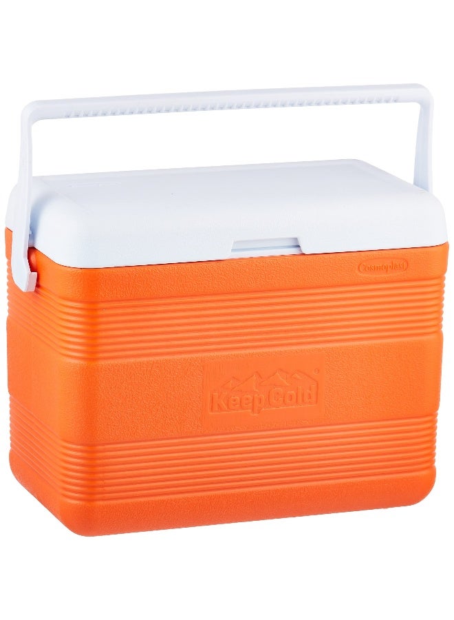 30 L Keep Cold Plastic Cooler Icebox Deluxe  50 X  27 X  38 Cm (Orange) Orange 30.0Liters