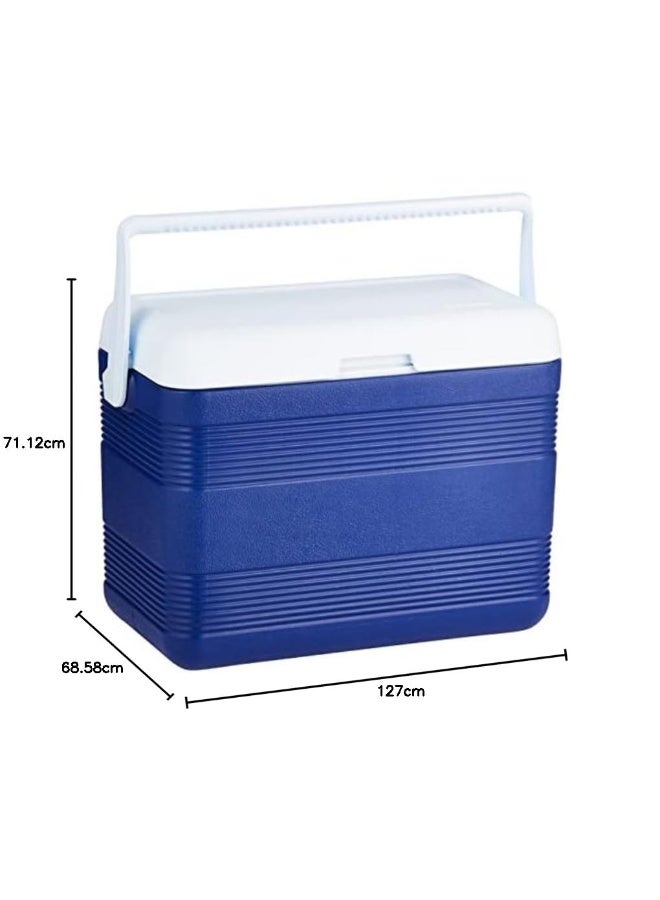 30L Keep Cold Plastic Cooler Icebox Deluxe (Blue) Blue 30.0Liters