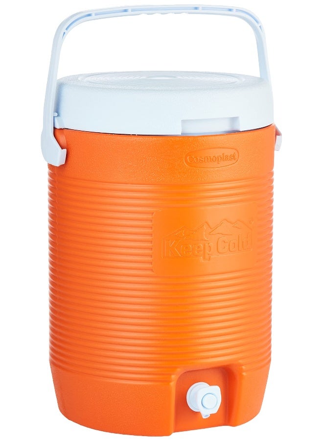 Keep Cold Plastic Insulated Water Cooler Orange Small MFKCXX013OR 34 x H 45 cm Orange 16.0Liters