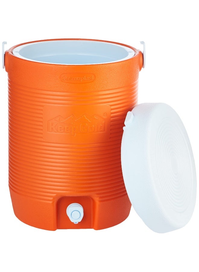 Keep Cold Plastic Insulated Water Cooler Orange Small MFKCXX013OR 34 x H 45 cm Orange 16.0Liters
