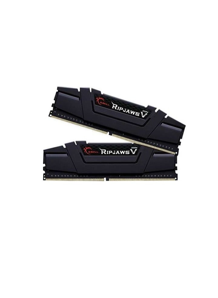 Ripjaws V 32 GB (16GB x 2) DDR4 Dual Channel Desktop Memory Kit, 3200 MHz Memory Speed, CL16 CAS Latency, 1.35 V, 288-Pin, Intel XMP 2.0, Classic Black | F4-3200C16D-32GVK