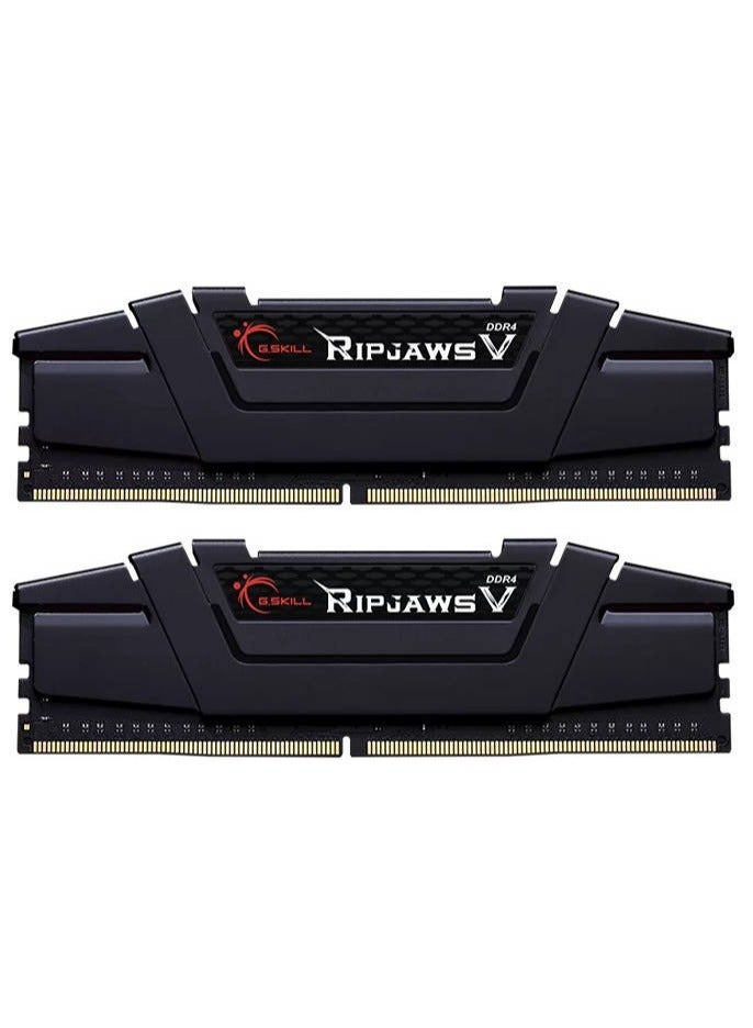 Ripjaws V 32 GB (16GB x 2) DDR4 Dual Channel Desktop Memory Kit, 3200 MHz Memory Speed, CL16 CAS Latency, 1.35 V, 288-Pin, Intel XMP 2.0, Classic Black | F4-3200C16D-32GVK