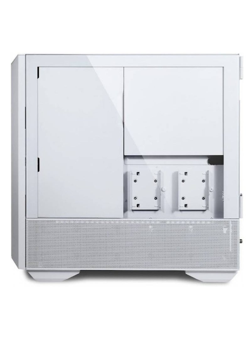 Lancool III Mesh RGB E-ATX Mid Tower Modular Chassis, 8 Expansion Slots, Tempered Glass Panel, Up To 360mm Fan Support, Equipped With 4x 140 PWM Fans, USB Type C, White | G99.LAN3RW.00