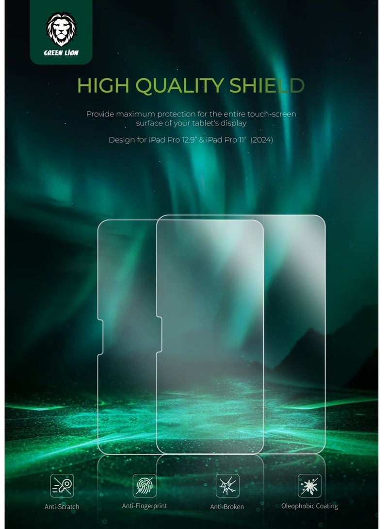 iPad Air 11” Screen Guard / Anti-Scratch / Anti-Fingerprint / Anti Broken / Oleophobic Coating / Precise Touch / Super Transparency / Case Friendly - Clear