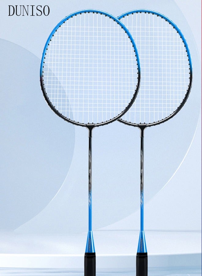 Badminton Rackets Set 2 Player Badminton Rackets Lightweight Badminton Racquet with 2 Shuttlecocks and 1 Carrying Bag,Badminton Backyard Games for Outdoor,Garden,Beach,Family Fun Game