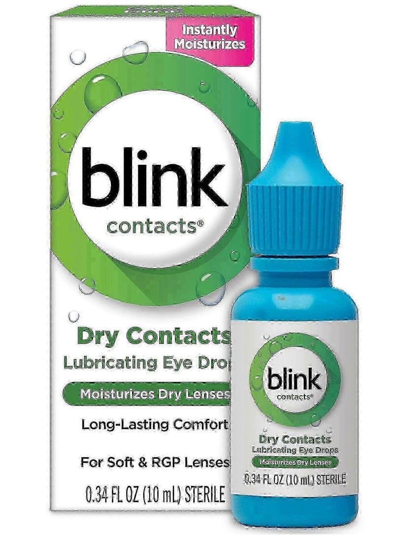 Blink contacts lubricating eye drops, for soft and rgp lenses 10ml