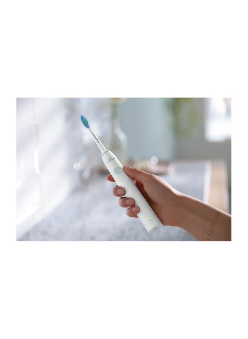 Philips Sonicare Rechargeable Electric Toothbrush 1100 Series, White, HX3641/01 Certified UAE 3 Pin