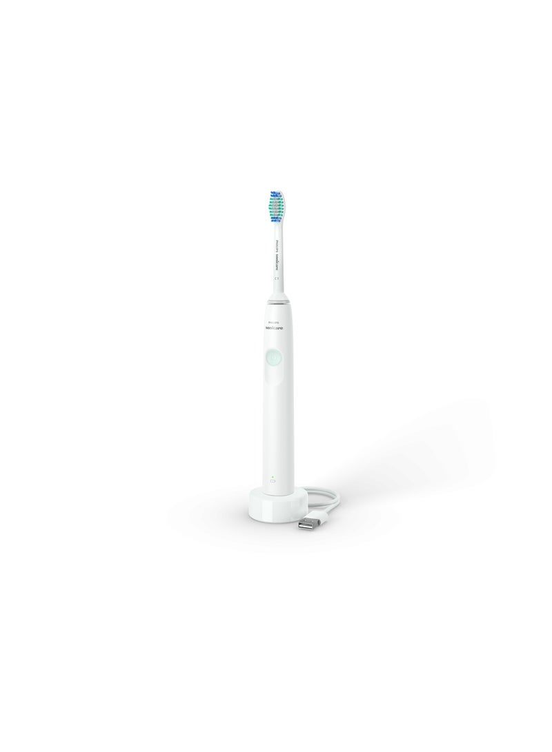 Philips Sonicare Rechargeable Electric Toothbrush 1100 Series, White, HX3641/01 Certified UAE 3 Pin