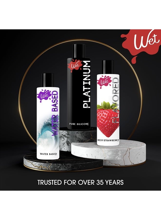 Wet Platinum Paraben-free Silicone Based Lubricant 4.2oz (124ml)