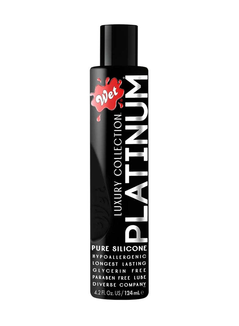 Wet Platinum Paraben-free Silicone Based Lubricant 4.2oz (124ml)