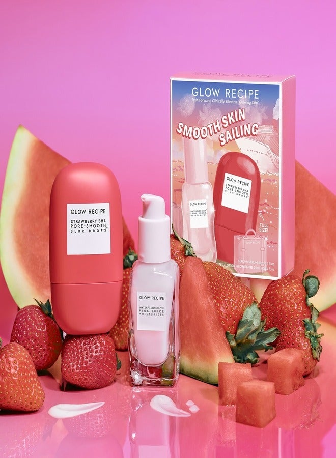 GLOW RECIPE Smooth Skin Sailing Blur and Hydrate Kit (30+25)ml