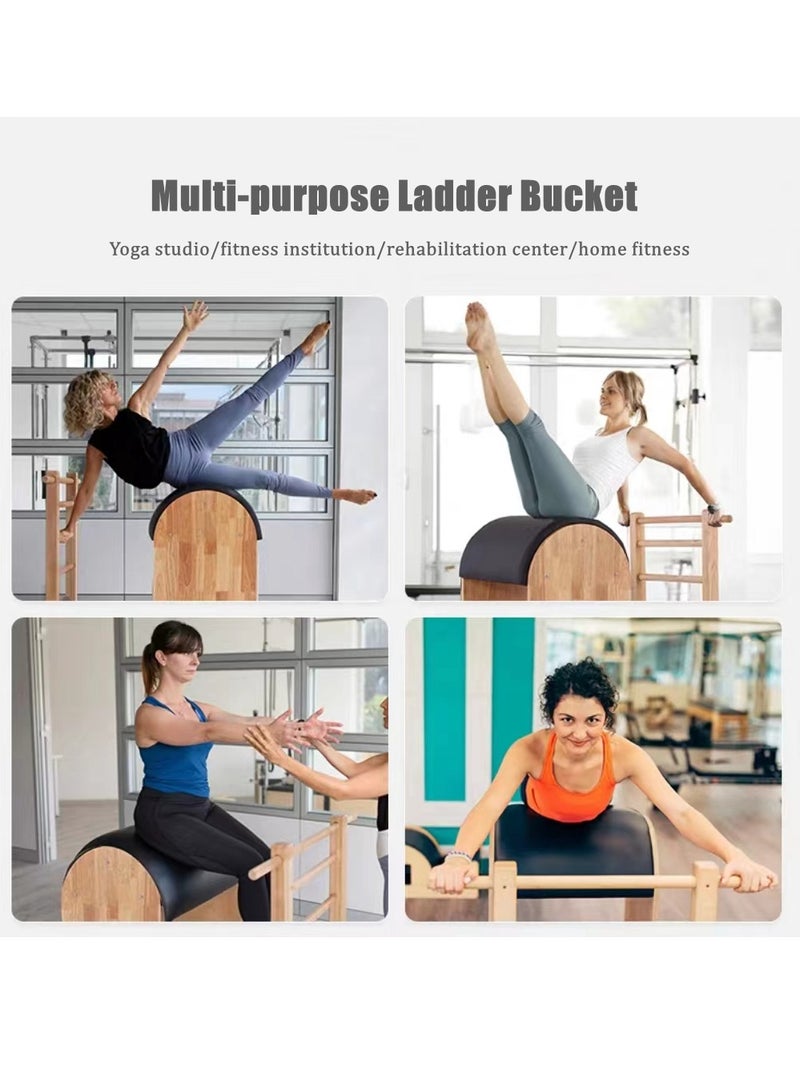 Pilates Solid Wood Ladder Bucket Yoga Body Sculpting Slimming Home Fitness Equipment