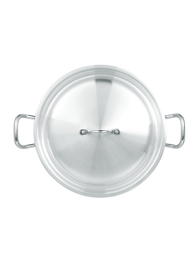 Sonex Traditional Round Karahi Aluminium  Wok, Authentic Asian Cooking,  Long Lasting Durable Construction, Kitchen Essentials, Metal Finish, Generous Size (26.5 cm & 3.5 Ltr)