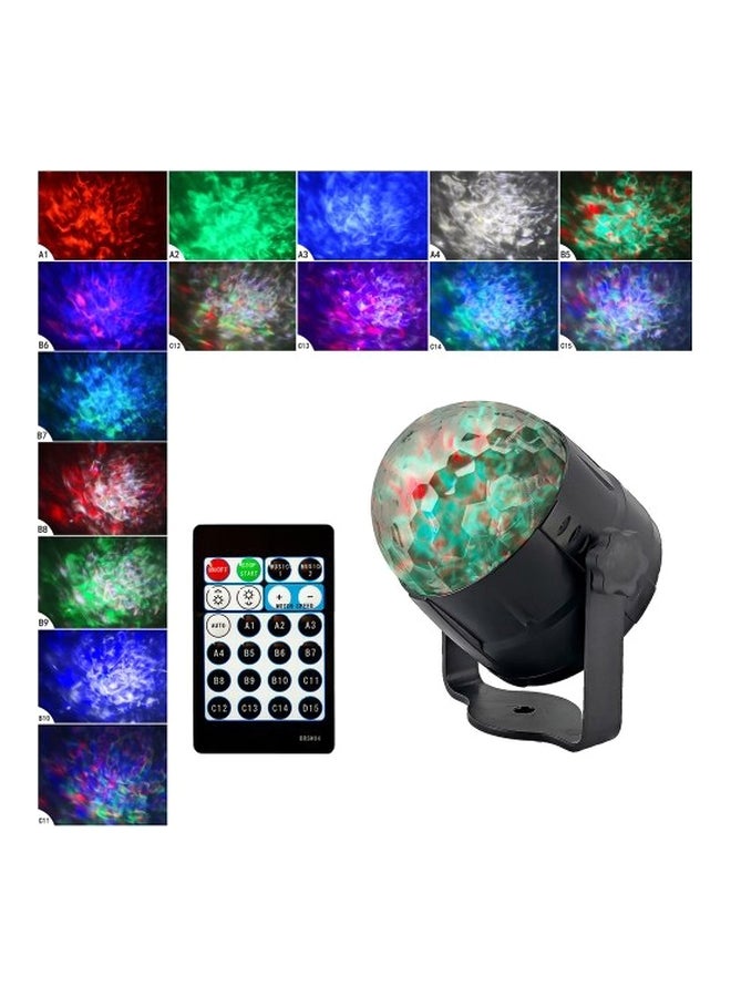 Wave Projecting Lamp With Remote Controller Multicolour 95x128x88mm