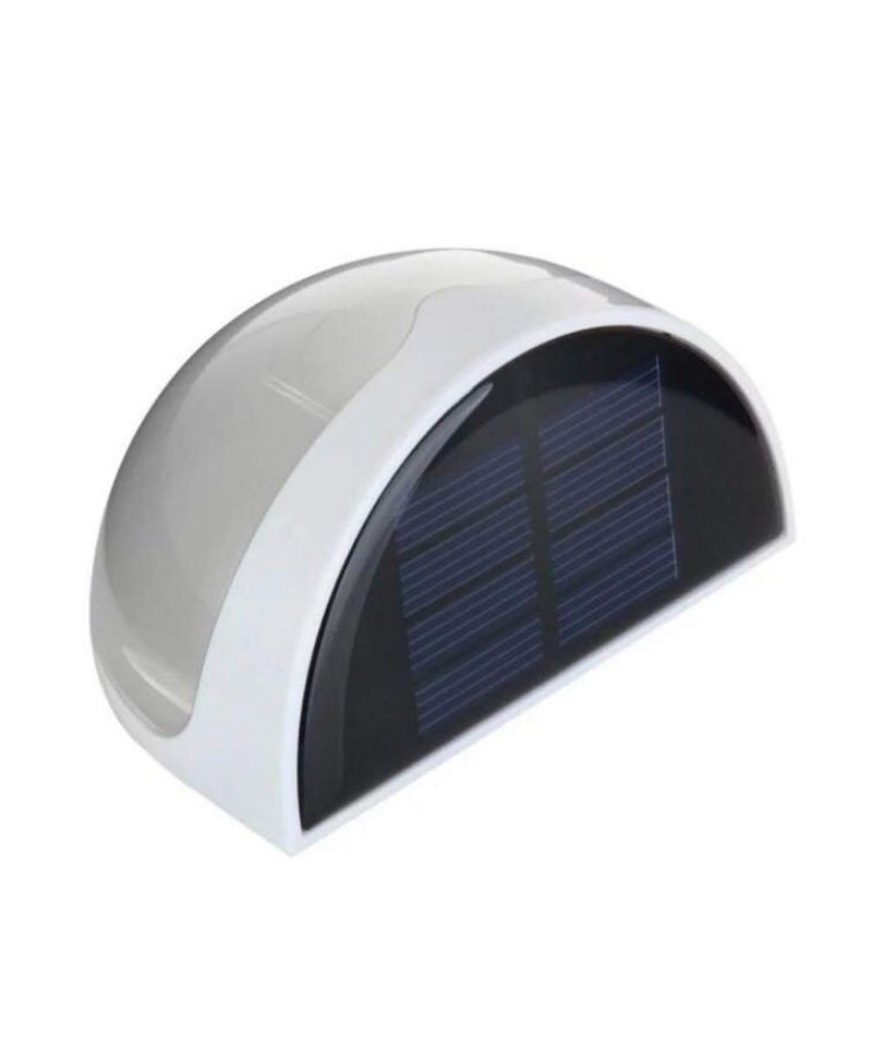 Solar LED Wall Lamp White/Black 10 x 6.5cm