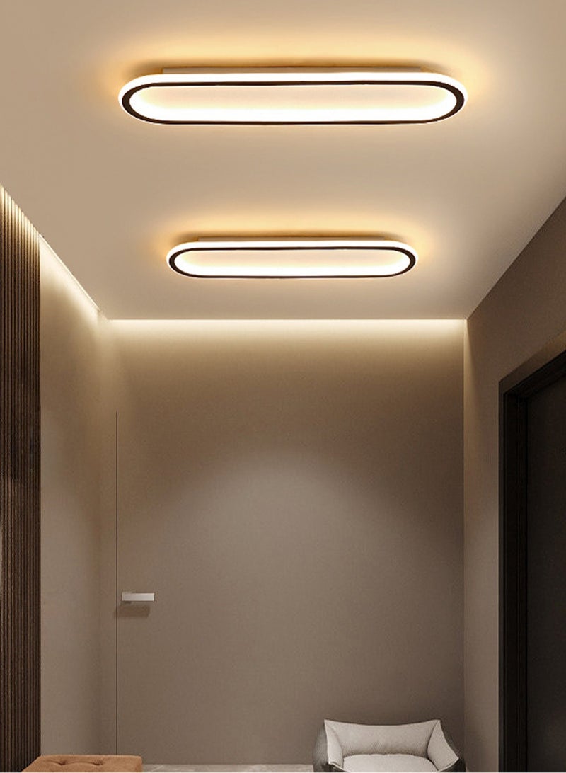 (BLACK-60CM) simple modern LED ceiling light  aisle light  bedroom living room corridor light creative balcony light