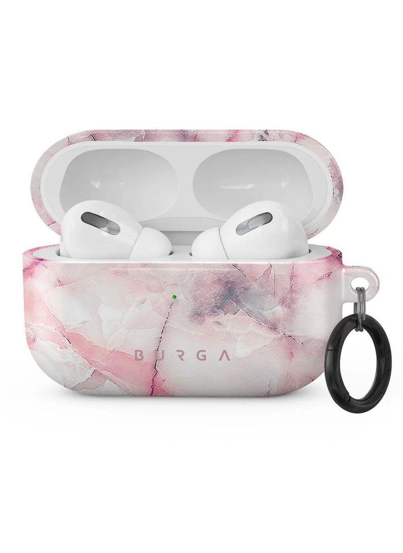 Burga Airpod Hardcase Compatible with Apple Airpods PRO 2019 Charging Case, Raspberry Jam Pink Candy Marble Cute Case for Women, Protective Hard Plastic Case Cover