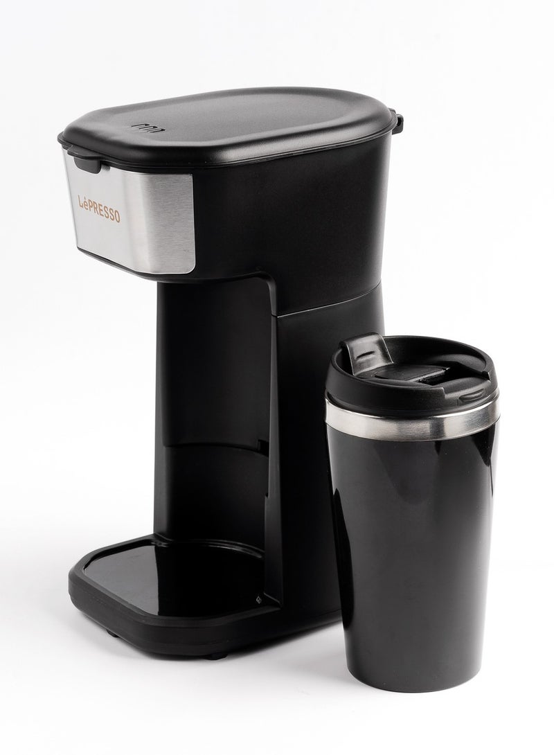 Coffee Maker 450W with Travelling Mug 400ml Coffee Machine - Black