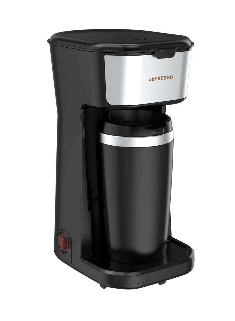 Coffee Maker 450W with Travelling Mug 400ml Coffee Machine - Black