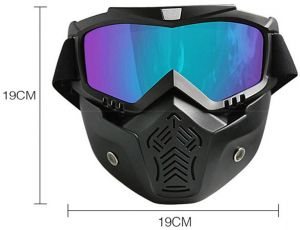 Gulf Horizon Riding Motorcycle Eyewear Detachable Mask 19×19cm