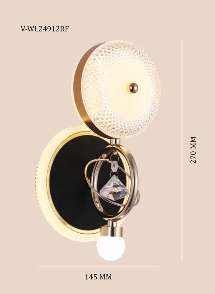 Modern Creative Gold Wall Hanging Lamp For Living Room Bedroom Balcony 3 Colour