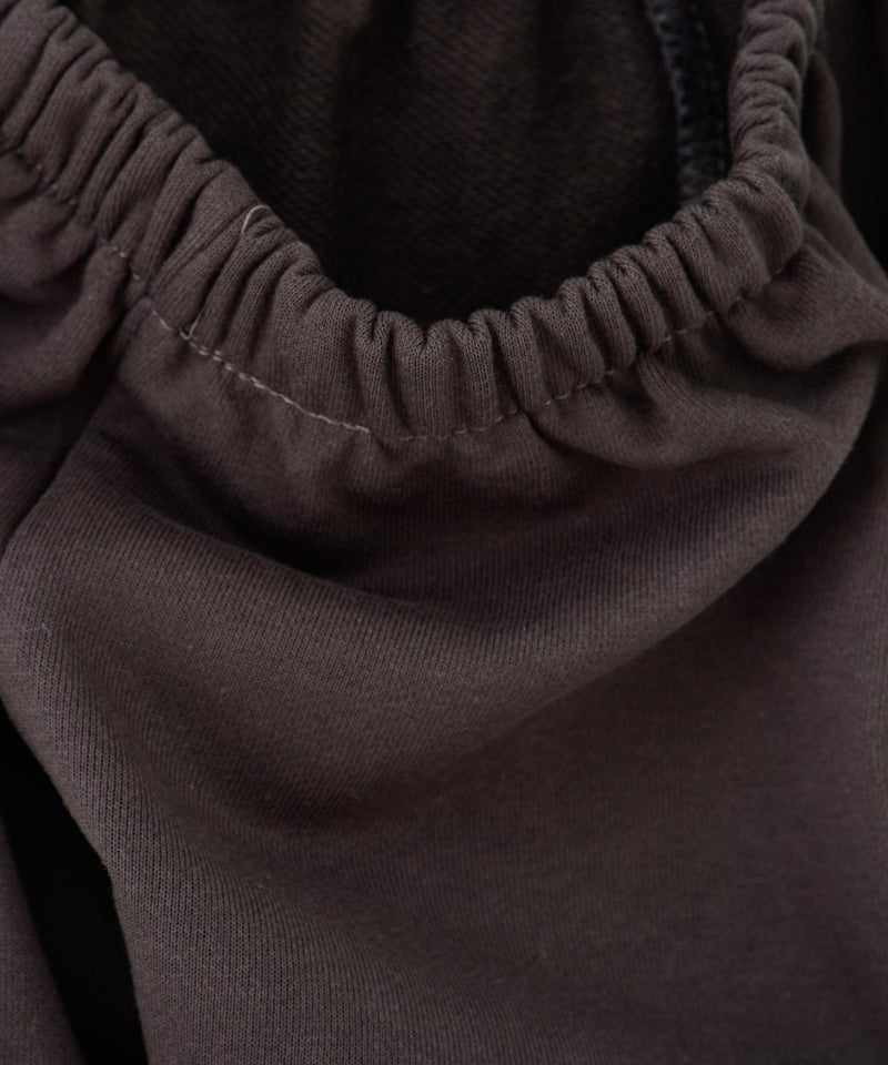 Slogan Printed Mid-Rise Joggers Brown