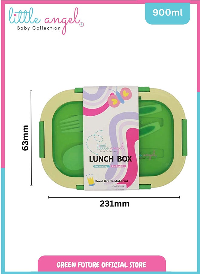 Kids Lunch Box Set with Spoon & Fork – Leakproof Food Storage, BPA-Free, Perfect for School & Travel