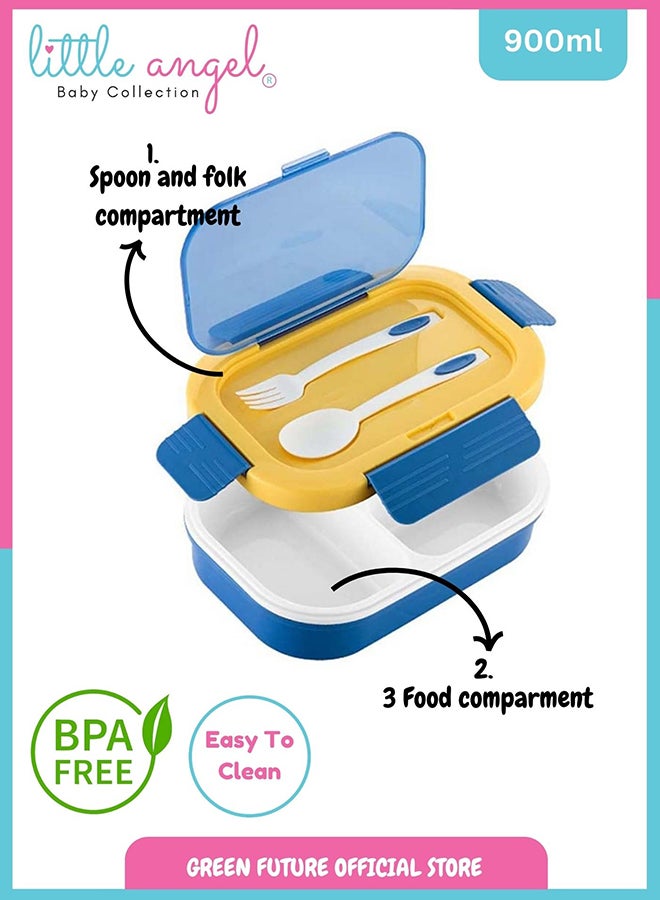 Kids Lunch Box Set with Spoon & Fork – Leakproof Food Storage, BPA-Free, Perfect for School & Travel