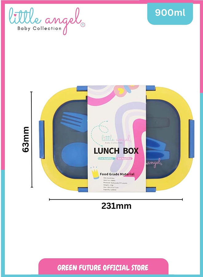 Kids Lunch Box Set with Spoon & Fork – Leakproof Food Storage, BPA-Free, Perfect for School & Travel