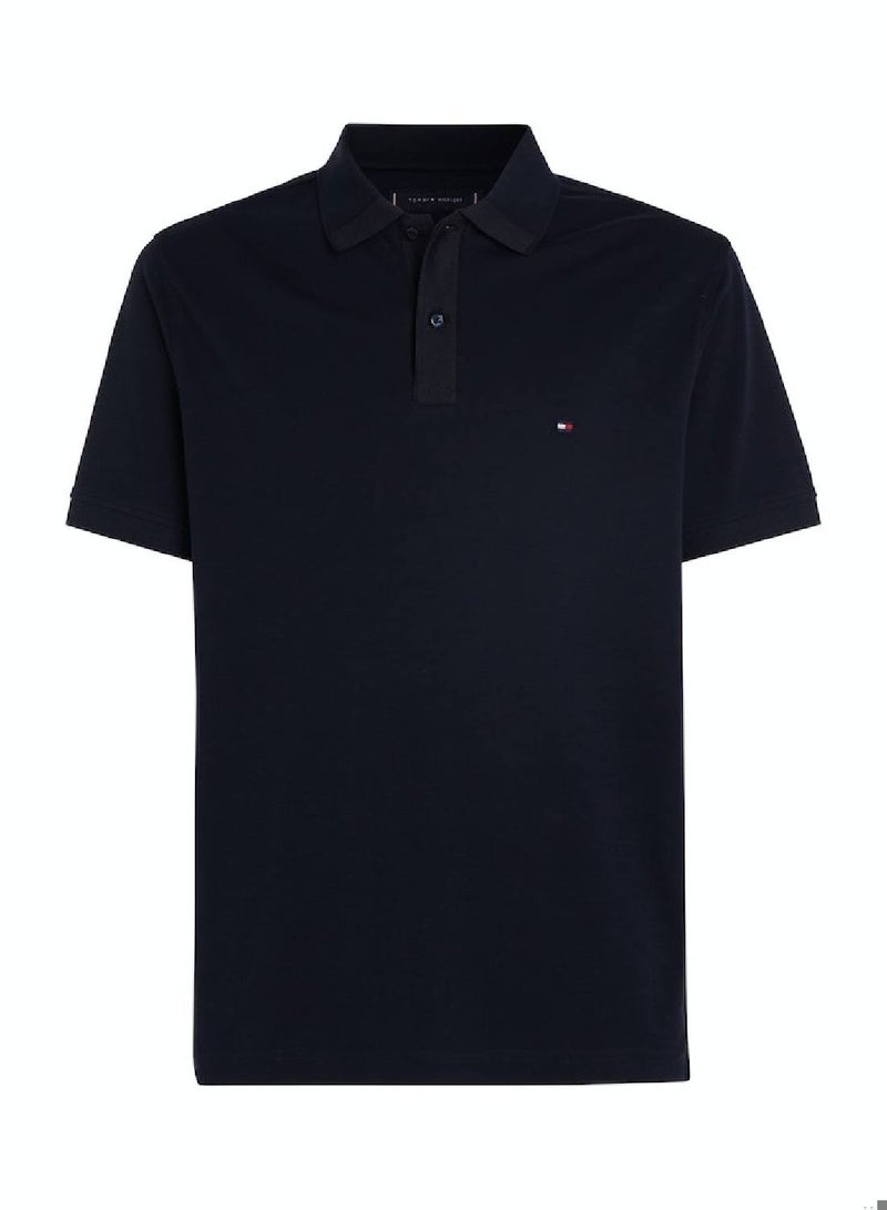 Men's Interlock Regular Fit Polo - Cotton, Blue